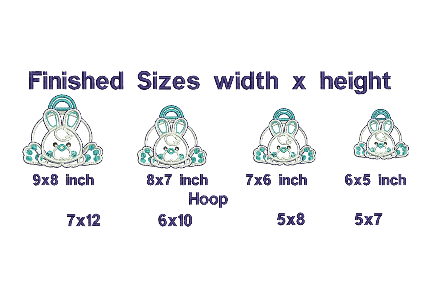 Easter Bunny Boy and Girl Basket - ITH Project - Machine Embroidery Design