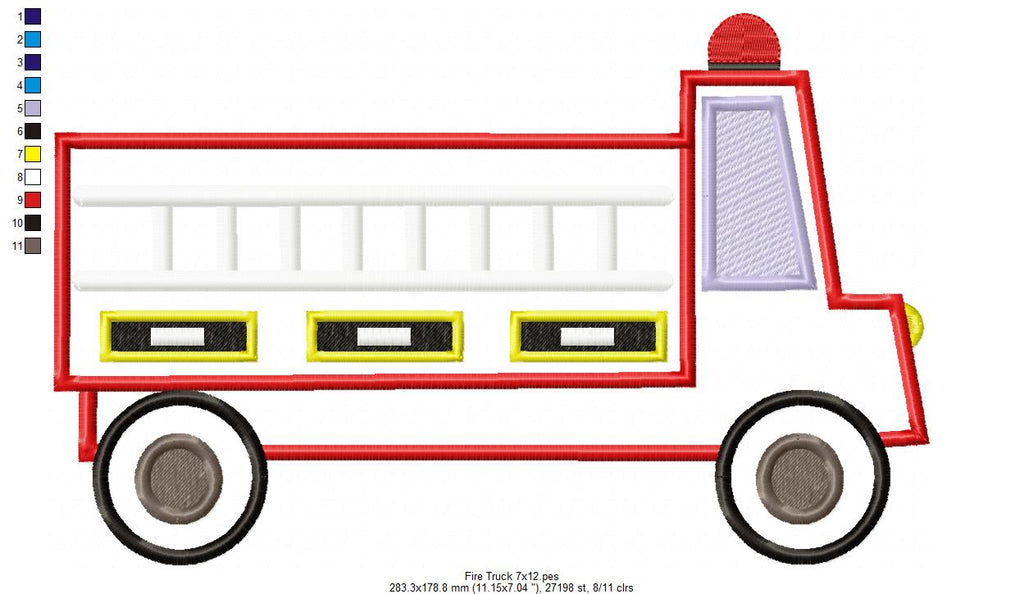 Fire Truck - Applique