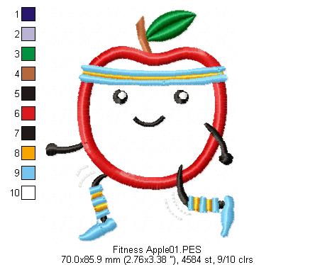 Fitness Apple - Applique