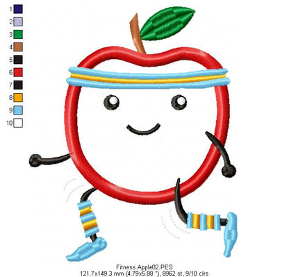 Fitness Apple - Applique