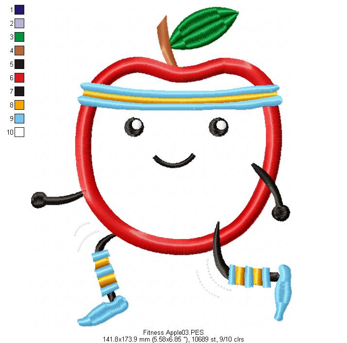 Fitness Apple - Applique