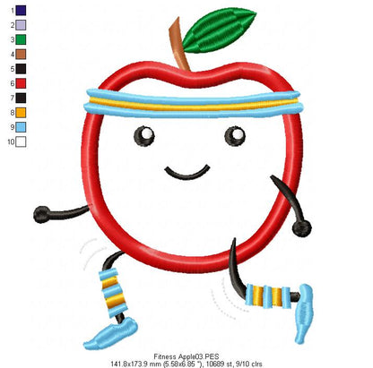 Fitness Apple - Applique