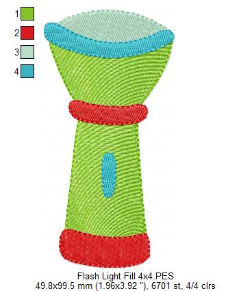 Camping Elements - Fill Stitch - Set of 4 designs