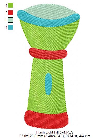 Camping Elements - Fill Stitch - Set of 4 designs