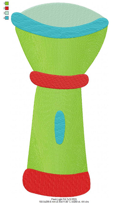 Flash Light - Fill Stitch