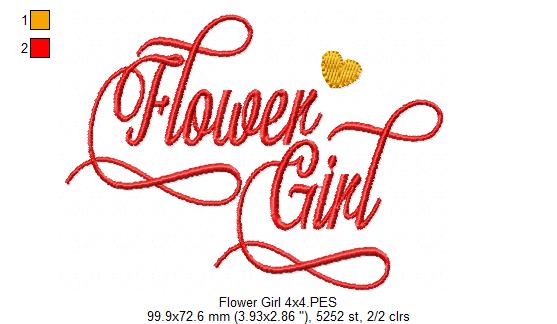 Flower Girl - Fill Stitch