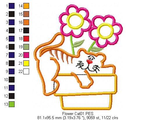 Cute Cat - Applique