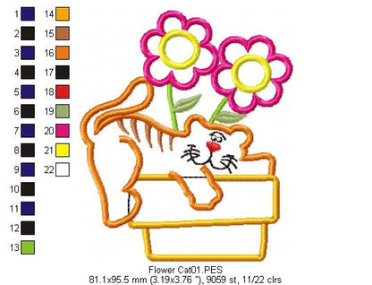Cute Cat - Applique