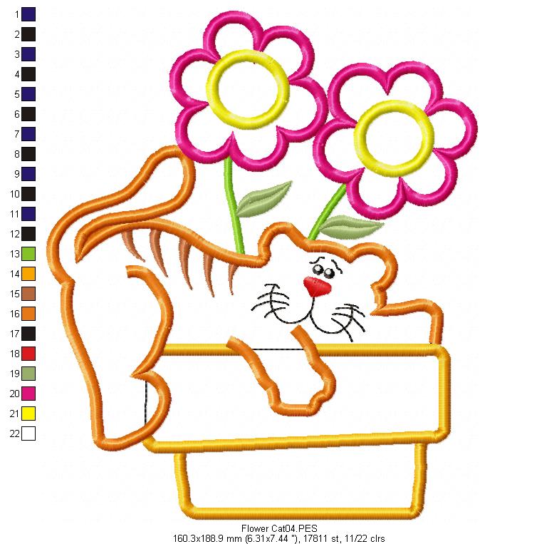 Cute Cat - Applique