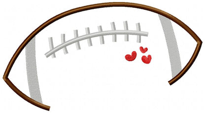 Football Blank Space for Names - Fill Stitch - Machine Embroidery Design