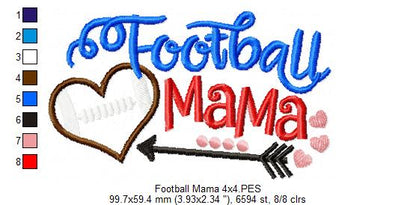 Football Mama - Applique