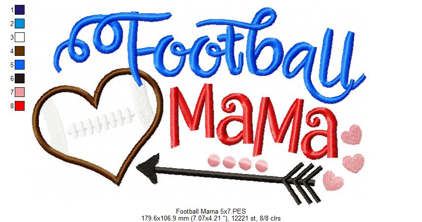 Football Mama - Applique