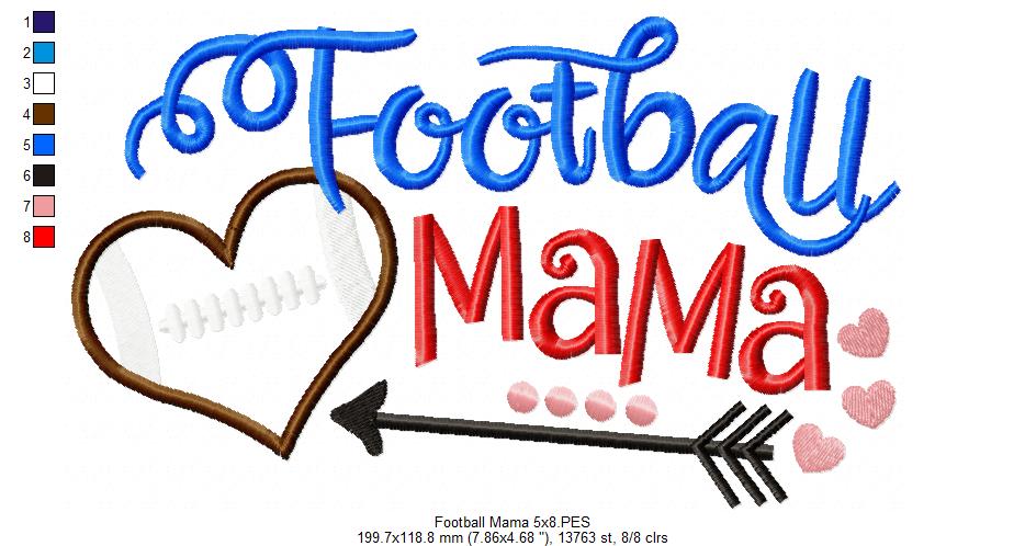 Football Mama - Applique