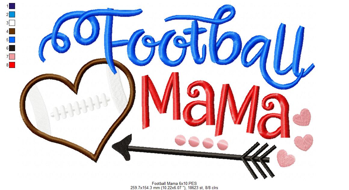 Football Mama - Applique