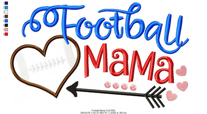 Football Mama - Applique