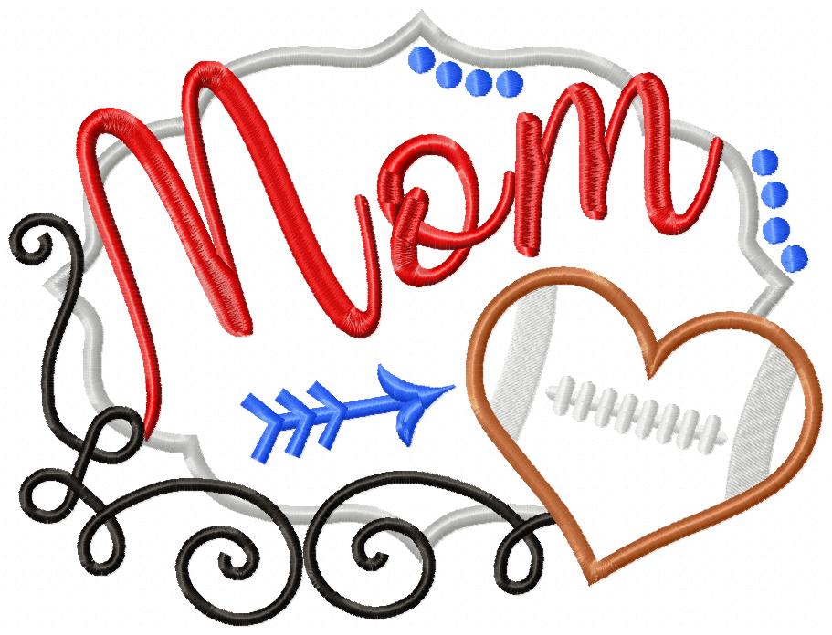 Football Mom - Applique