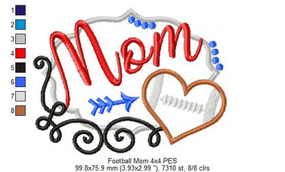 Football Mom - Applique