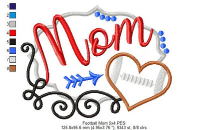 Football Mom - Applique