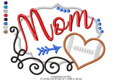 Football Mom - Applique