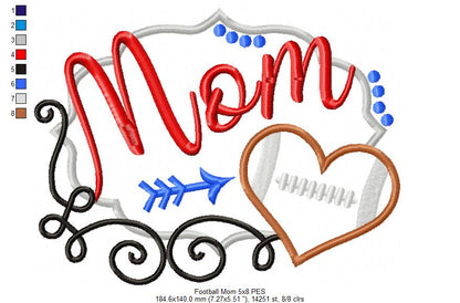 Football Mom - Applique