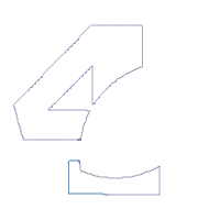 Football Number 4 Four 4th birthday - Applique
