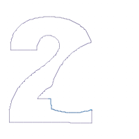 Football Number 2 Two 2nd Birthday - Applique