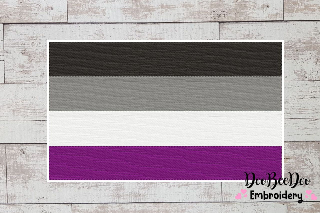 Assexual Pride Flag - Fill Stitch