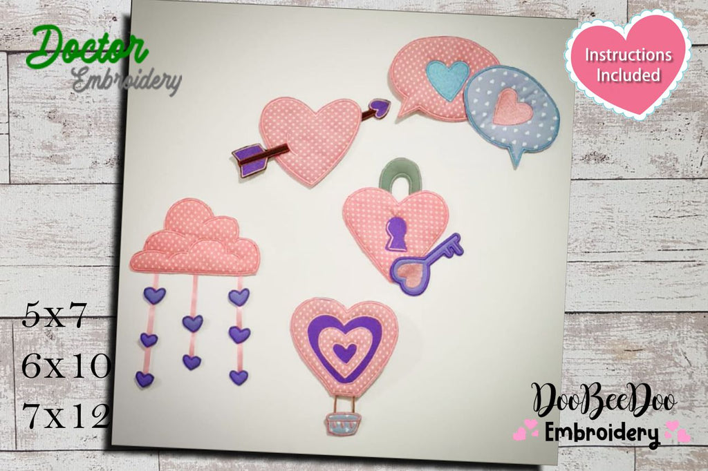 Love Valentine's - ITH Project - Machine Embroidery Design