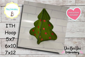Christmas Tree 3D - ITH Project - Machine Embroidery Design