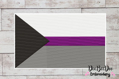 Demi Sexual Pride Flag - Fill Stitch