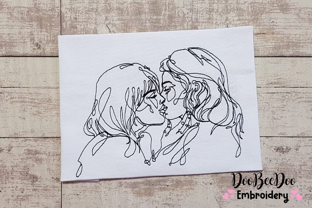 Woman's Love - Redwork