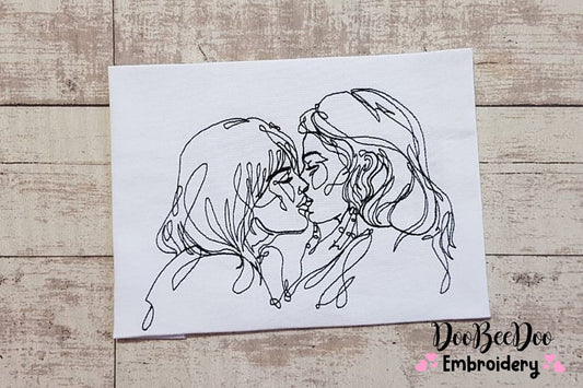 Woman's Love - Redwork