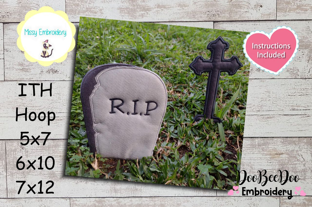 Graveyard Halloween - ITH Project - Machine Embroidery Design