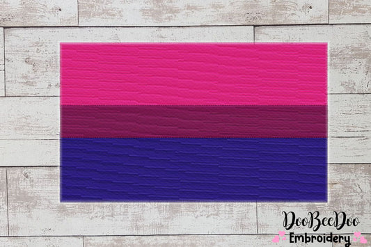 Bi Pride Flag - Fill Stitch