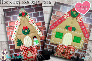 Gingerbread Houses Set of 2 Designs - ITH Project - Machine Embroidery Design