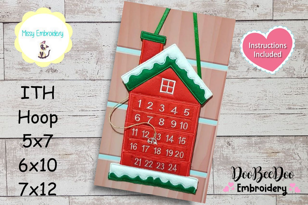 Days Untill Christmas Calendar - ITH Project - Machine Embroidery Design