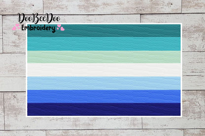 Gay Pride Flag - Fill Stitch