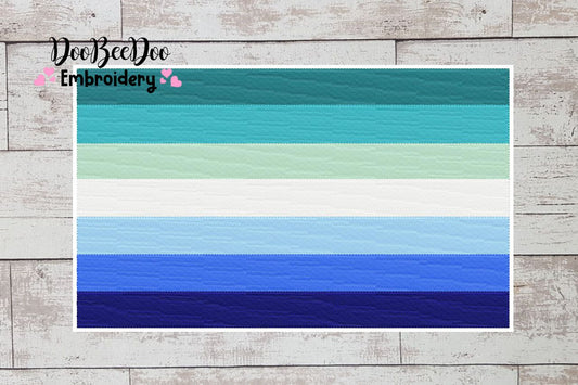 Gay Pride Flag - Fill Stitch