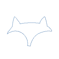 Boho Fox Face - Applique