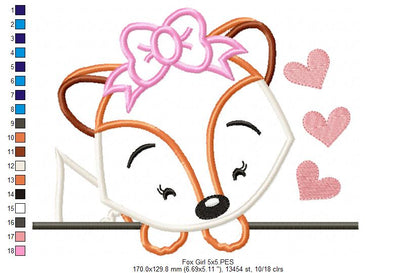Fox Boy and Girl - Set of 2 designs - Applique