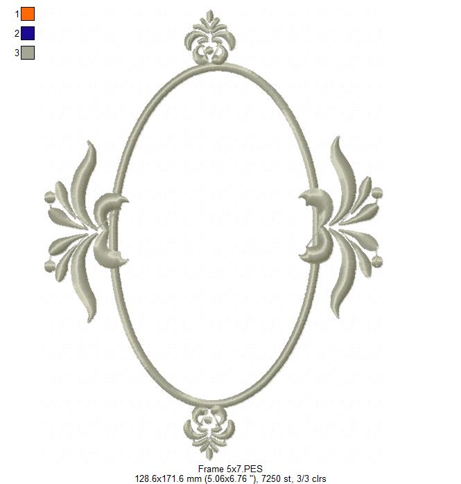 Arabesque Frame Pink - Applique