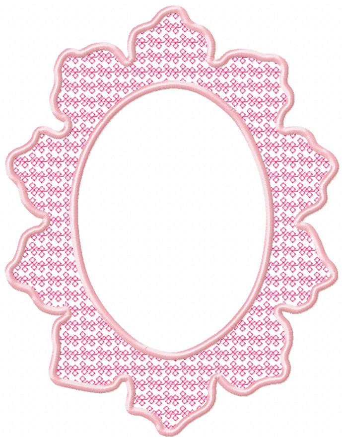 Arabesque Frame - Applique - Machine Embroidery Design