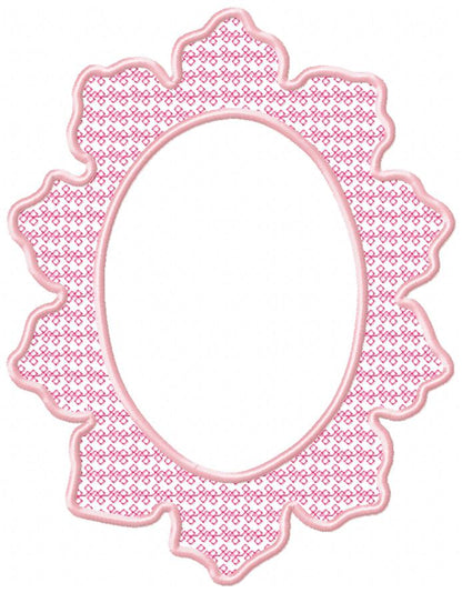 Arabesque Frame - Applique - Machine Embroidery Design