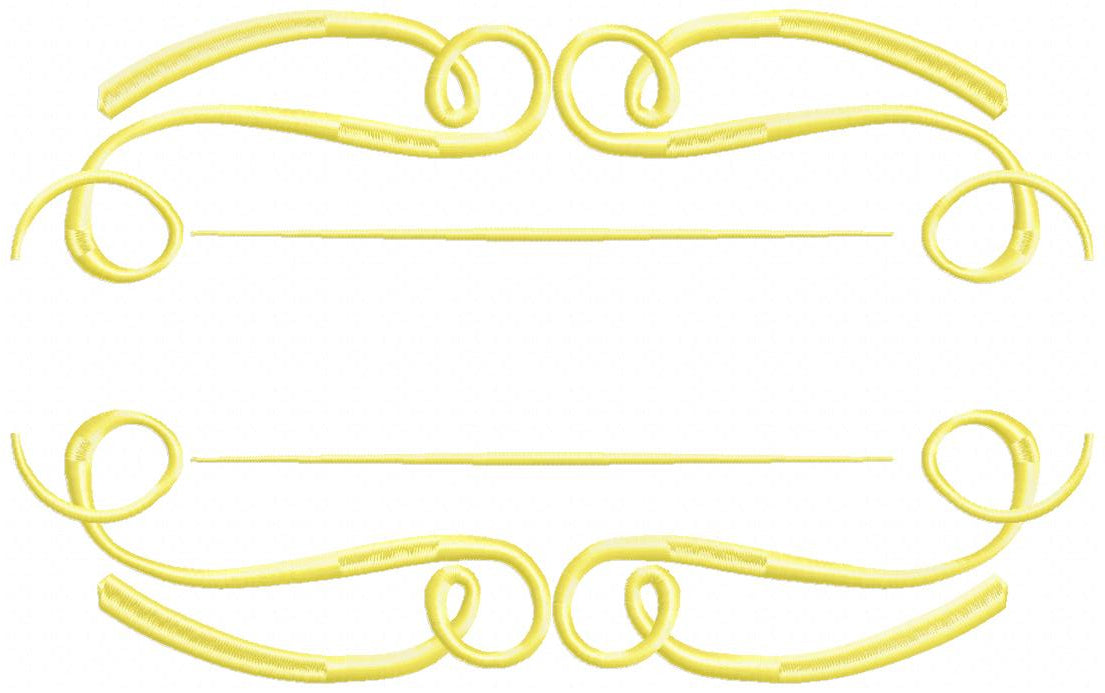 Arabesque Frame - Fill Stitch