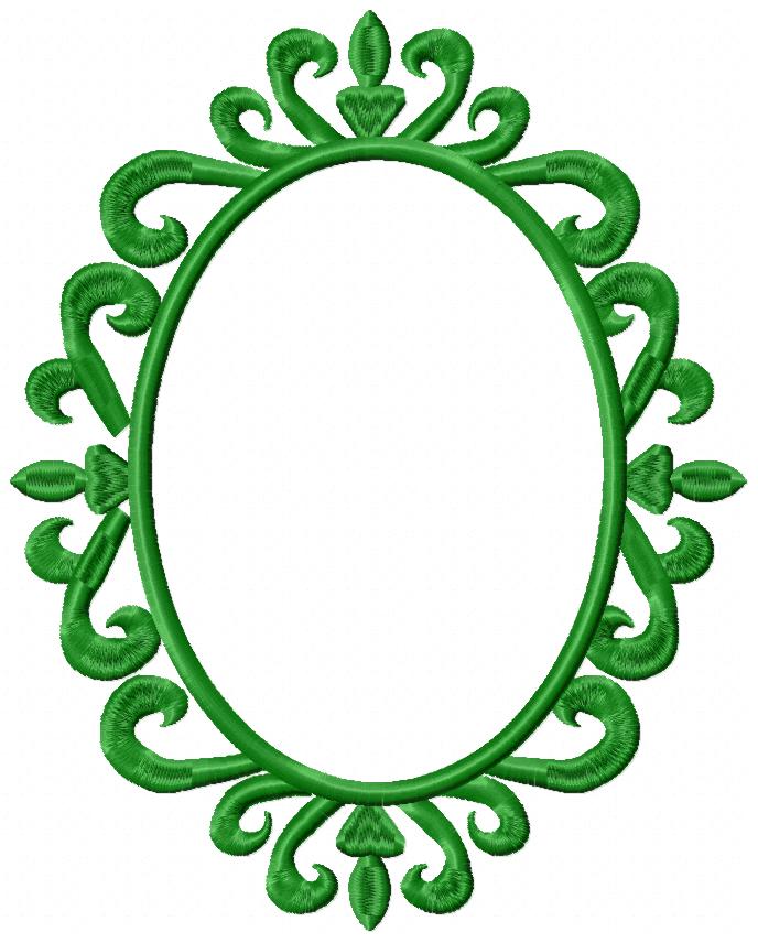 Arabesque Frame Brown - Applique