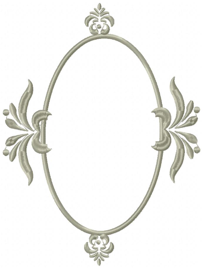Arabesque Frame Pink - Applique