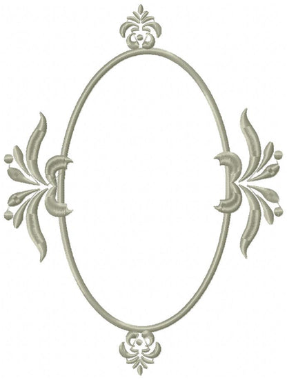 Arabesque Frame Pink - Applique