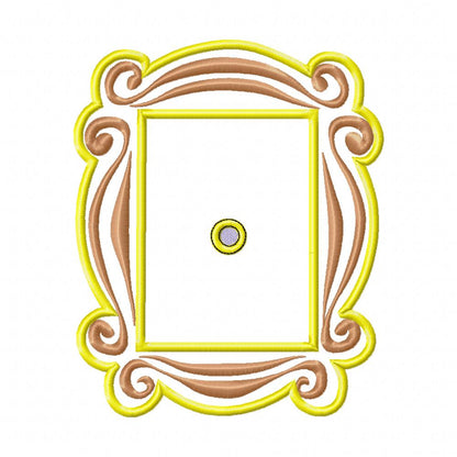 Friends Monica Door Frame - Applique - Machine Embroidery Design