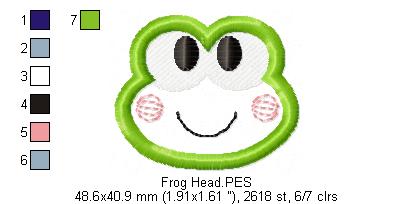 Frog Coaster - ITH Project - Machine Embroidery Design