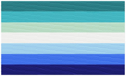 Gay Pride Flag - Fill Stitch